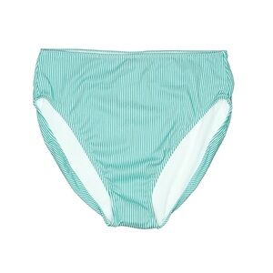 Decree Womens High Waist Bikini Swimsuit Bottom Juniors green & white size small